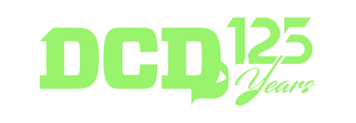 The image shows a logo with the text "DCP 125 Years" in light green on a light grey background. - Alwande Tech